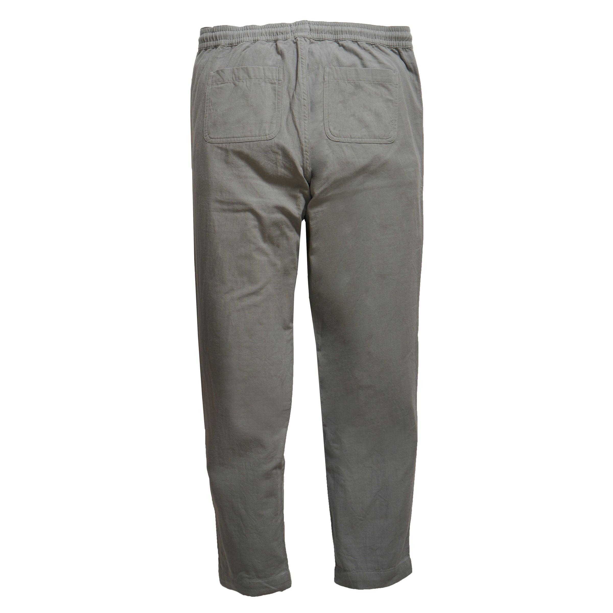 Double Cloth Draw Cord Pants - Moon Mist Product Image