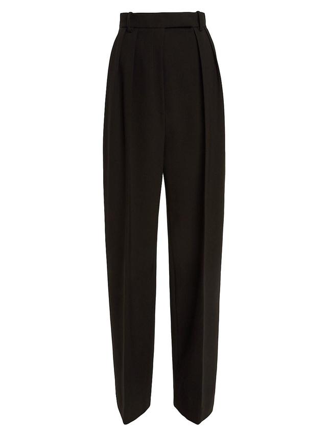 Womens Cessie Pleated Straight-Leg Pants Product Image