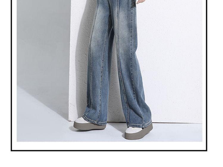 High Rise Washed Loose Fit Jeans (Various Designs) Product Image