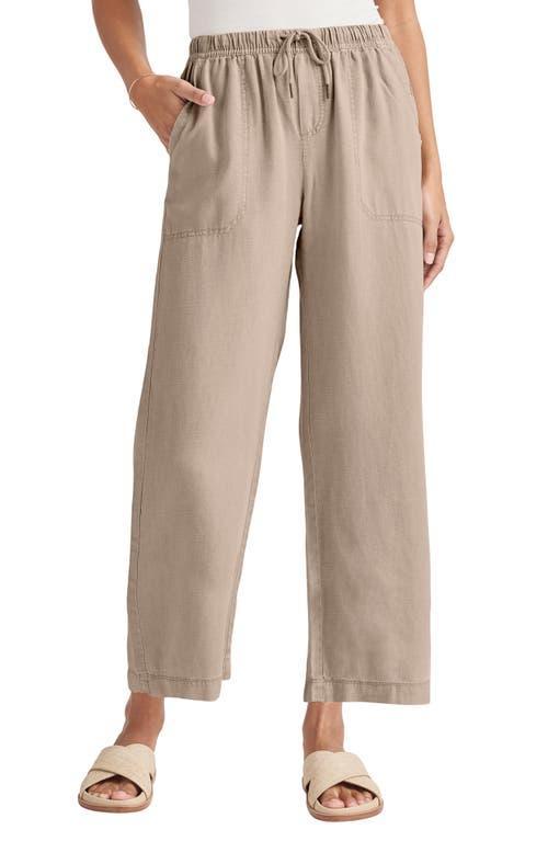 Womens Angie Drawstring Wide-Leg Crop Pants Product Image