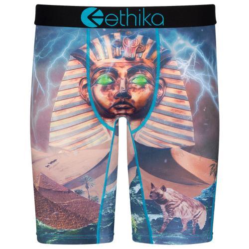 Ethika Mens Graphic Briefs - Black/Orange Product Image