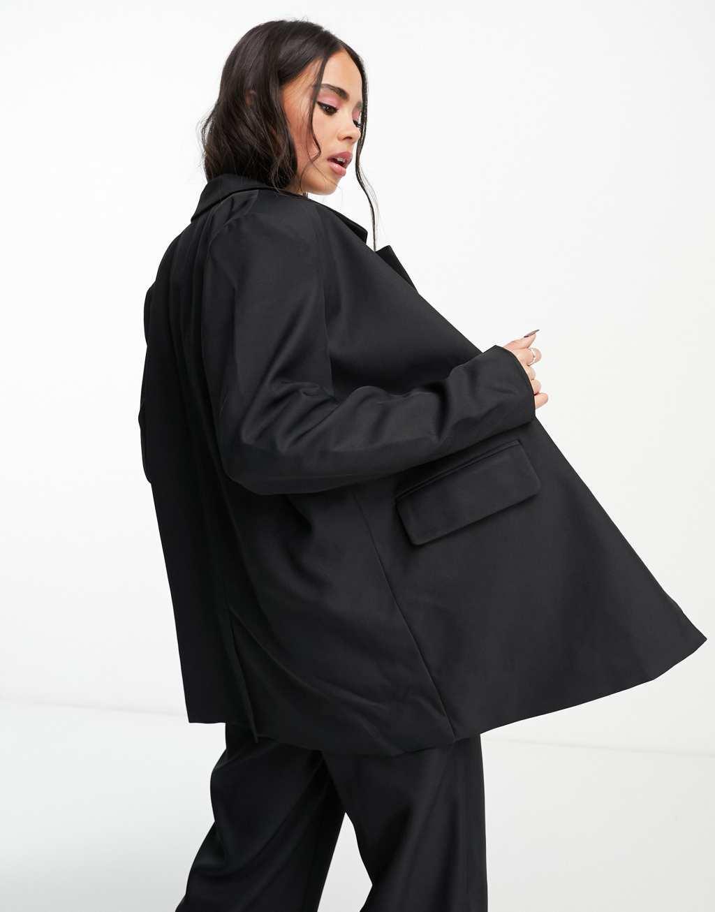 Noisy May tailored blazer in black - part of a set Product Image