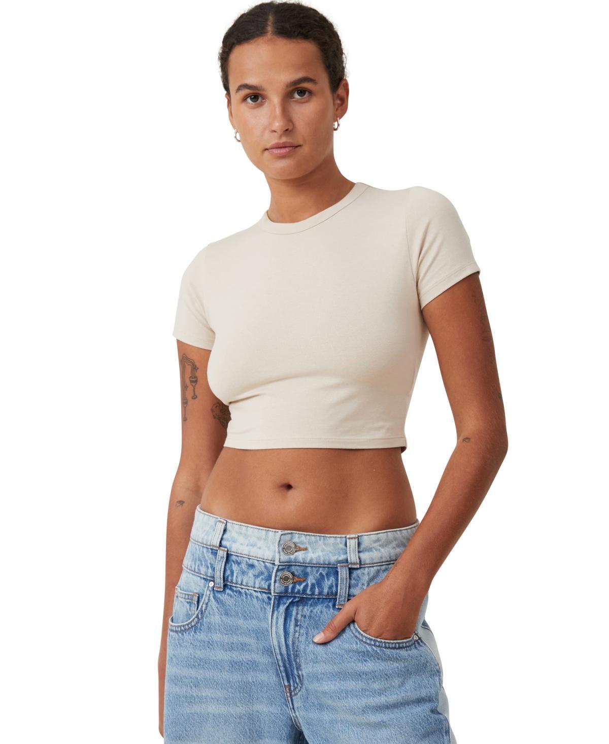 Cotton On Womens Micro Crop T-shirt Product Image