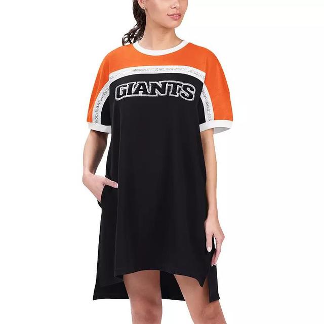 Womens G-III 4Her by Carl Banks /Orange San Francisco Giants Circus Catch Sneaker Dress Product Image