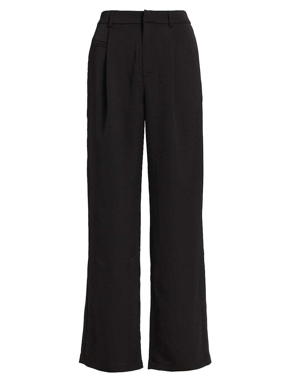 Womens Miki Pleated Wide-Leg Pants product image