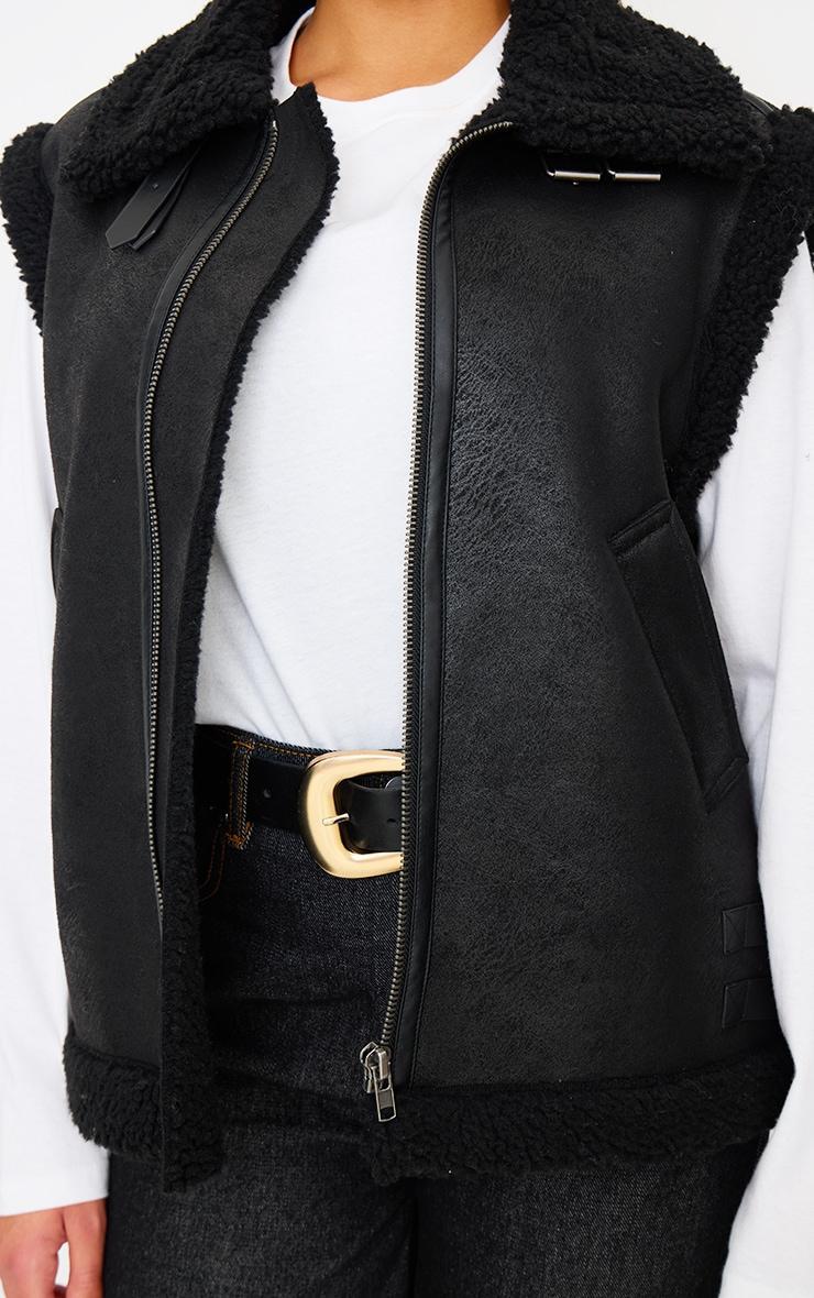 Black Borg Buckle Vest Product Image