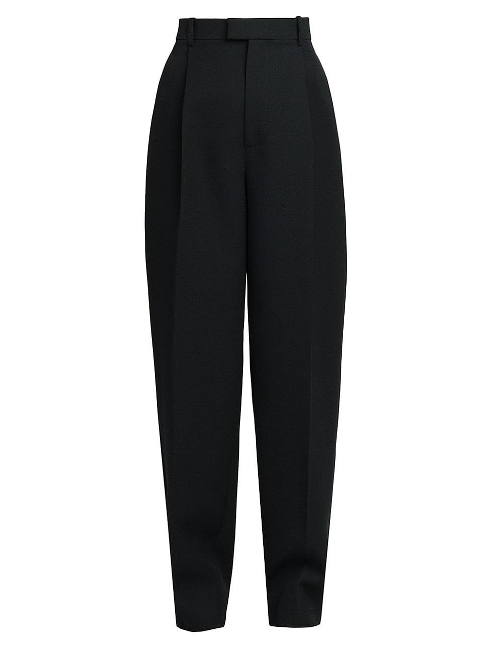 Womens Tailored Wide-Leg Wool Pants Product Image