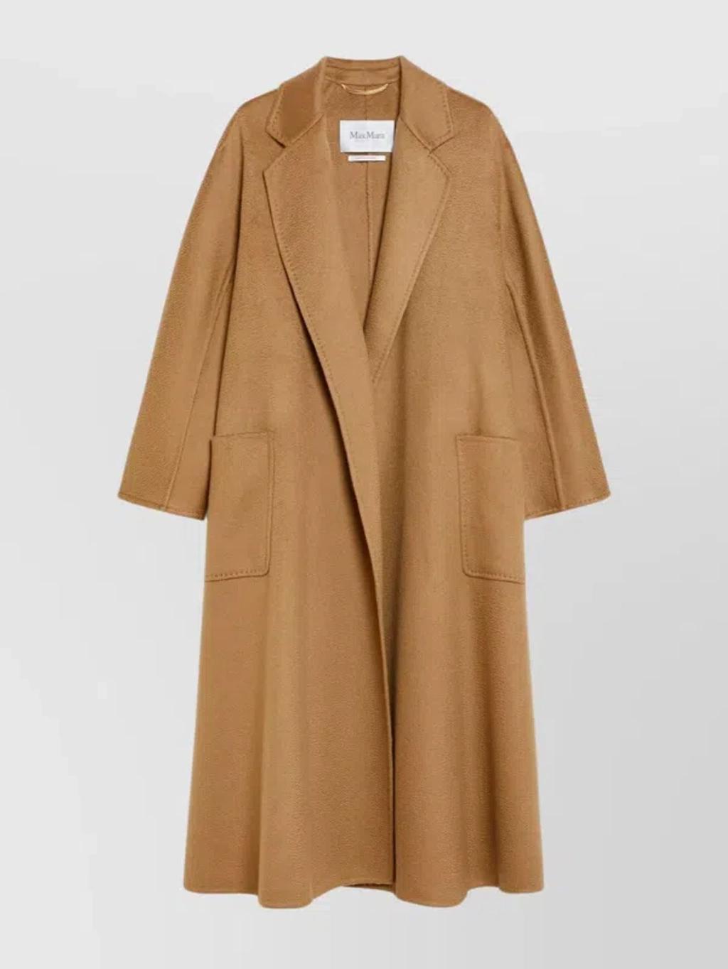 Ludmilla Belted Cashmere Coat With Kimono Sleeves In Neutrals Product Image