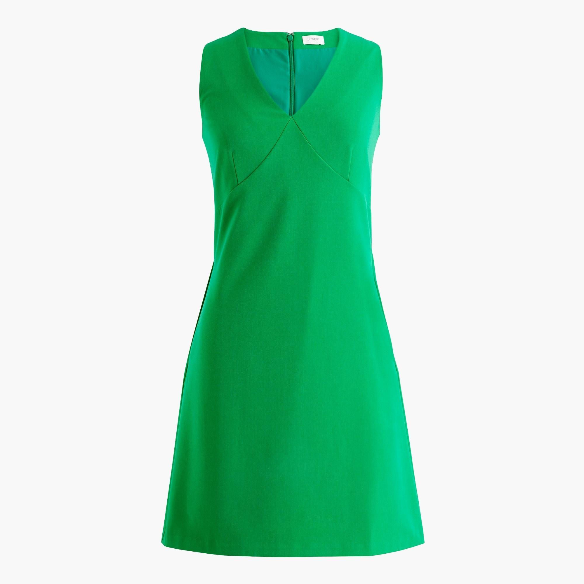 Sleeveless V-neck shift dress Product Image