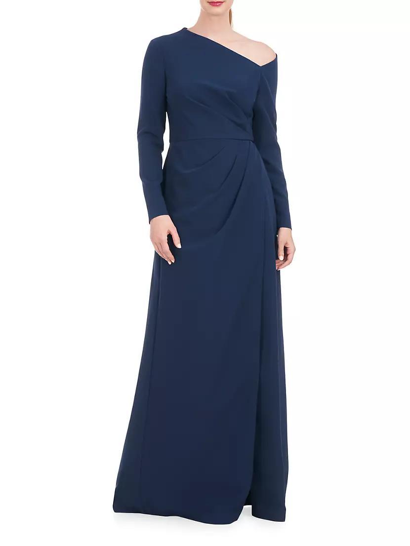 Irina Gown Asymmetric Long-Sleeve Gown Product Image