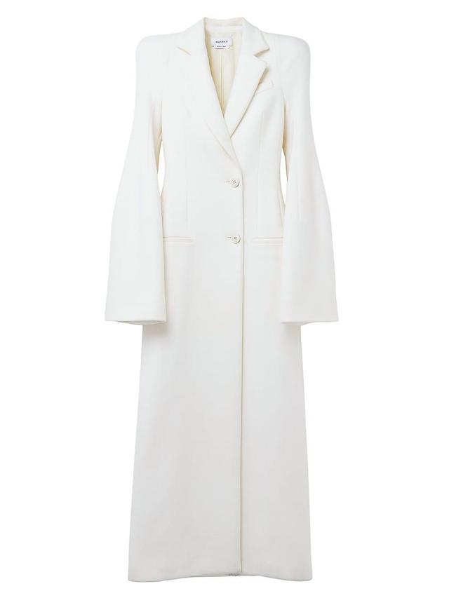 Womens Tailored Wool-Cashmere Coat Product Image