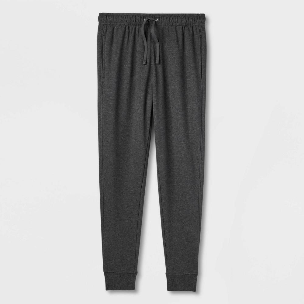 Men's Fleece Jogger Pants - Goodfellow & Co™ Charcoal Gray M Product Image