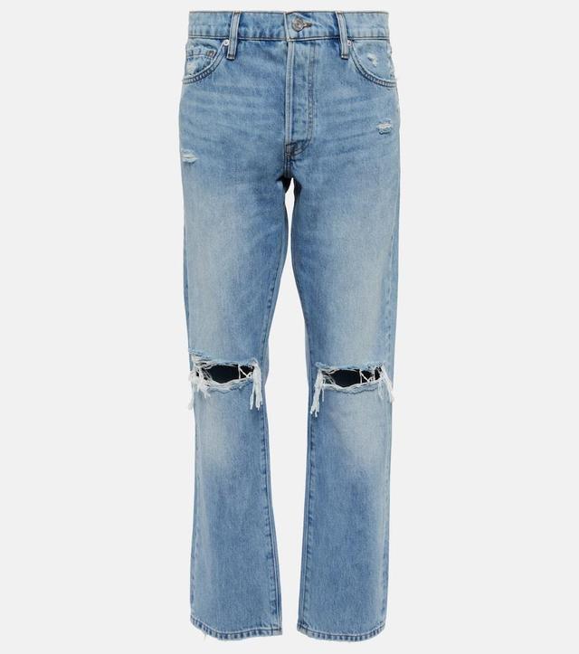 FRAME Le Slouch High-rise Straight Jeans In Rossum 2year Rips Product Image