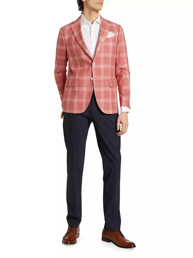 Slim-Fit Plaid Wool-Blend Two-Button Sport Coat Product Image