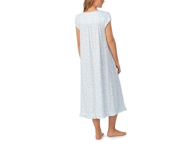 Eileen West Floral Cap Sleeve Cotton Jersey Nightgown Product Image