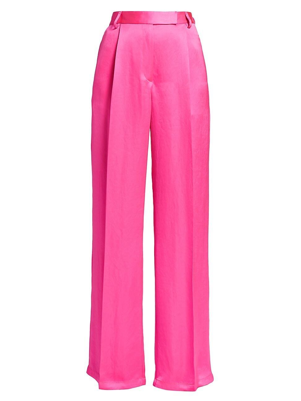 Womens Jacquard Wide Leg Trousers Product Image