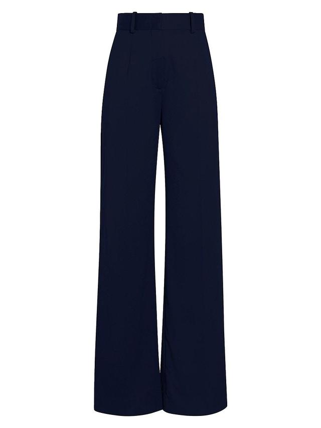 Womens Wool-Blend Suiting Trousers Product Image