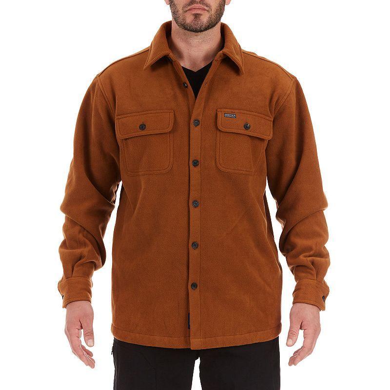 Mens Smiths Workwear Sherpa-Lined Fleece Shirt Jacket Product Image