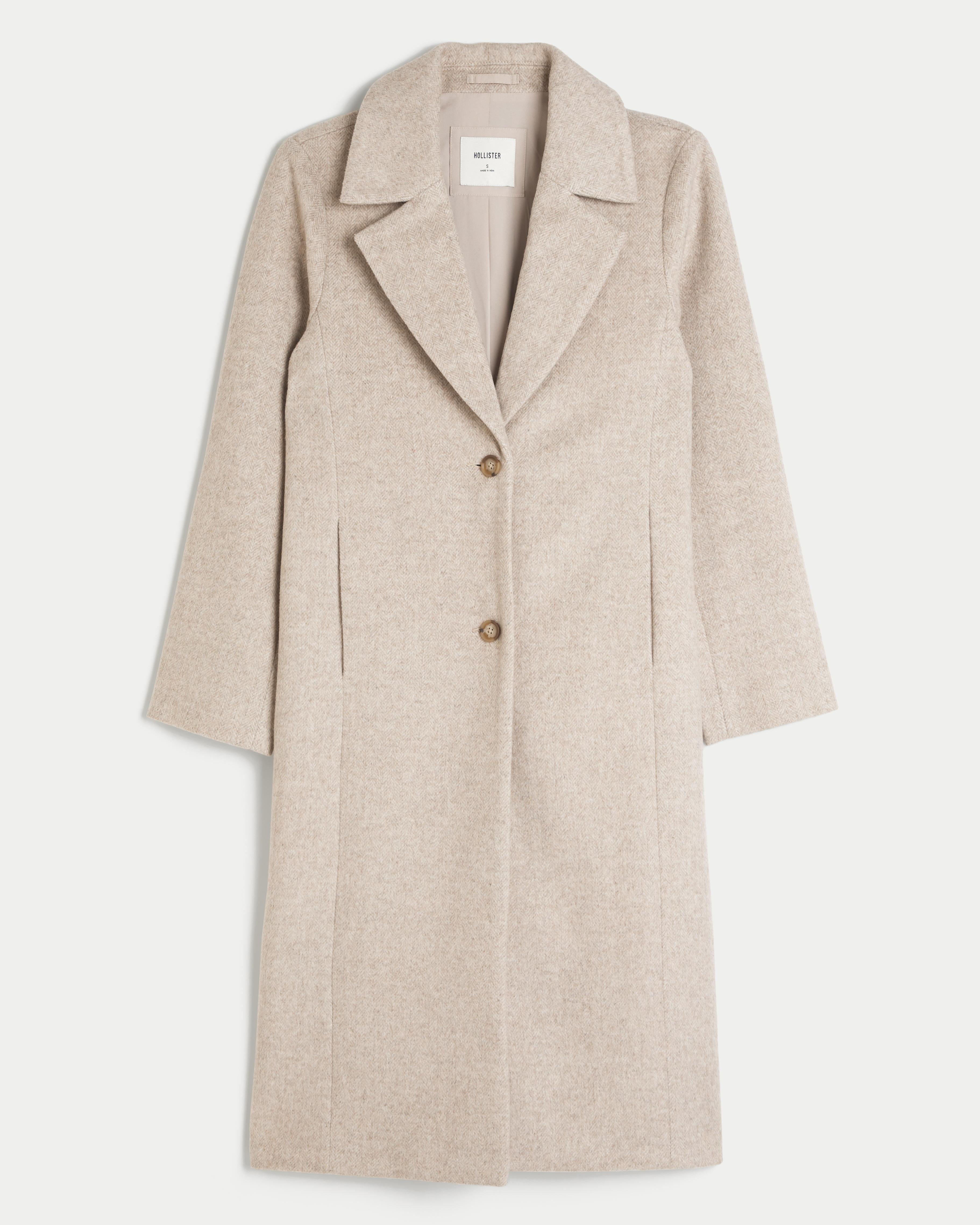 Wool Blend Longline Coat Product Image