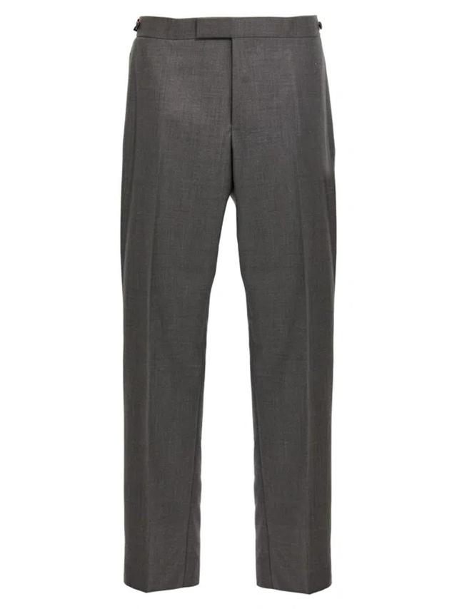 Low Rise Trousers In Grey Product Image