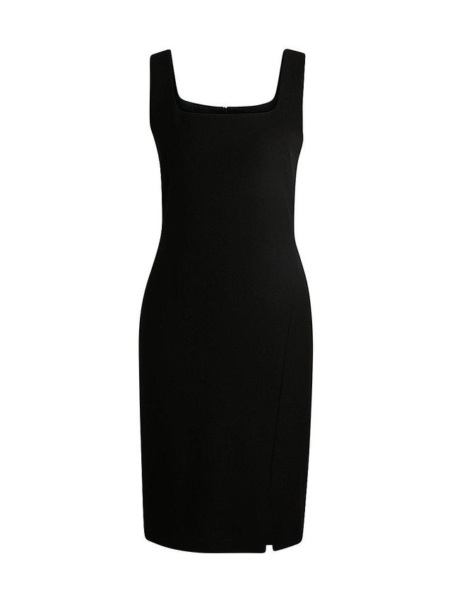 Womens Square-Neck Dress in Stretch Material Product Image