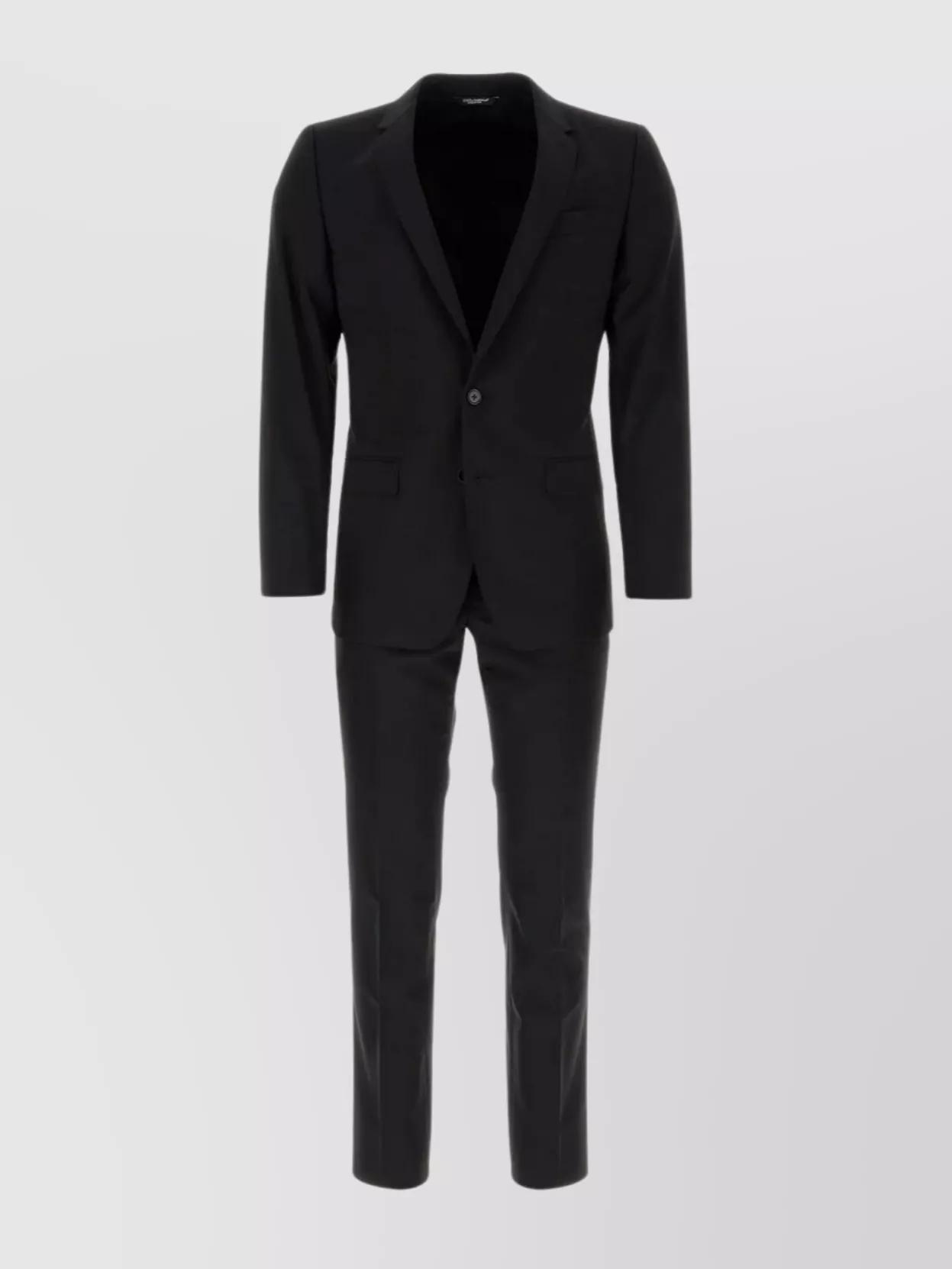 Wool Martini Suit Belt Loops In Black Product Image