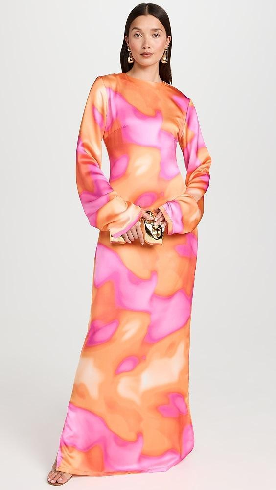 Orire Aqua Print Dress | Shopbop Product Image