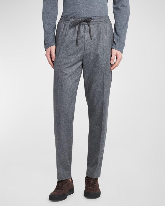 Mens Cashmere Tapered Trousers Product Image