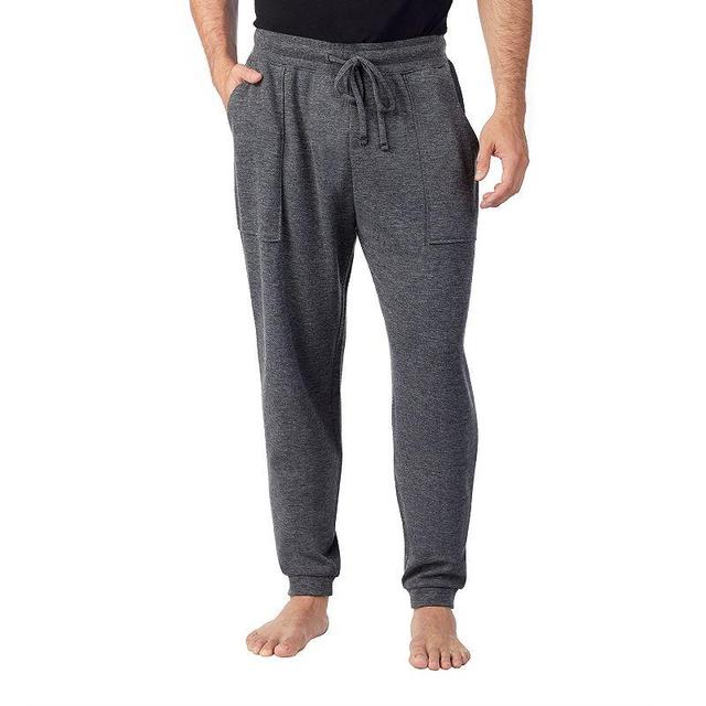 Mens Cuddl Duds Essentials Banded-Bottom Pajama Pants Blue Blue Product Image