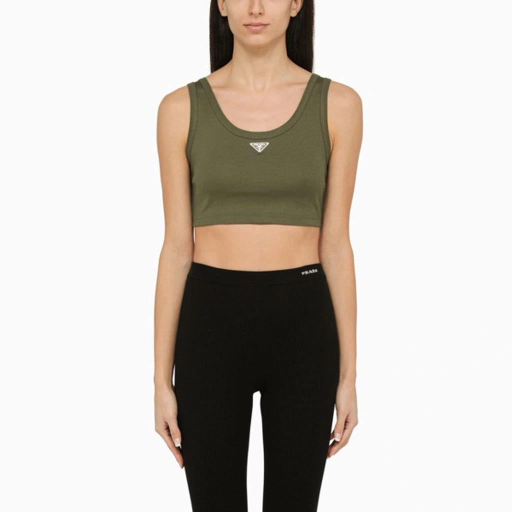 Ribbed knit crop top product image