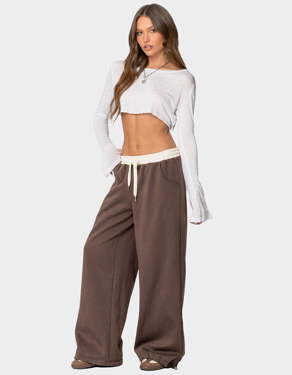 EDIKTED Mikki Wide Leg Sweatpants Product Image