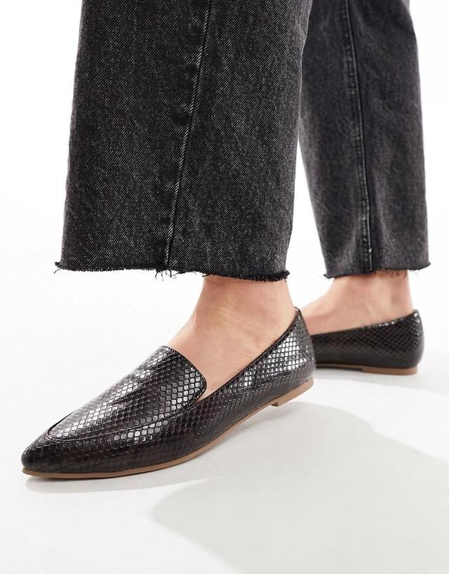 London Rebel pointed flat loafers Product Image