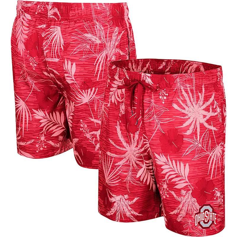 Mens Colosseum Scarlet Ohio State Buckeyes What Else is New Swim Shorts Product Image