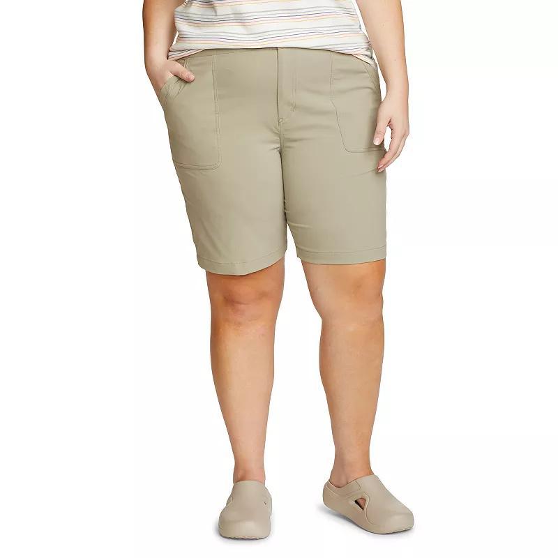 Plus Size Eddie Bauer Horizon Bermuda Shorts, Womens Grey Product Image