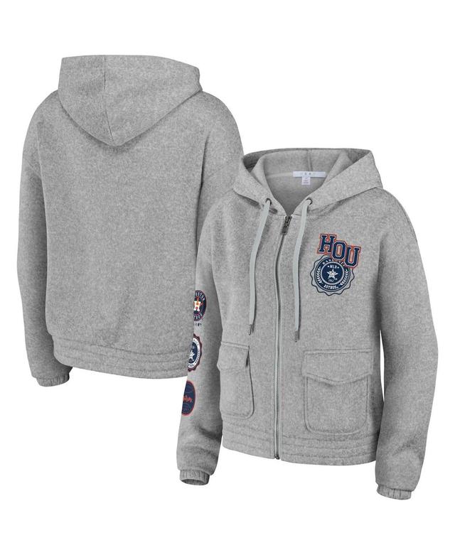 Womens WEAR by Erin Andrews Heather Gray Seattle Seahawks Full-Zip Hoodie Product Image