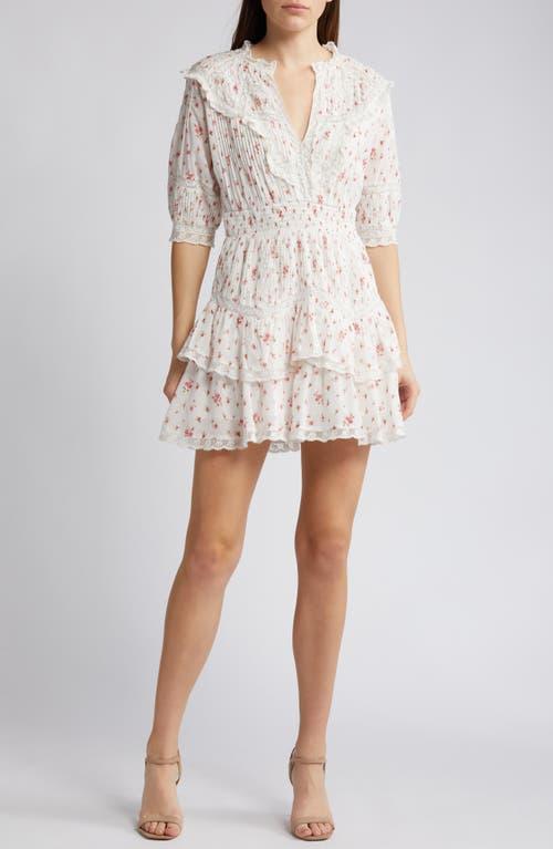 LoveShackFancy Clovis Cotton Ruffle Trim Dress Product Image