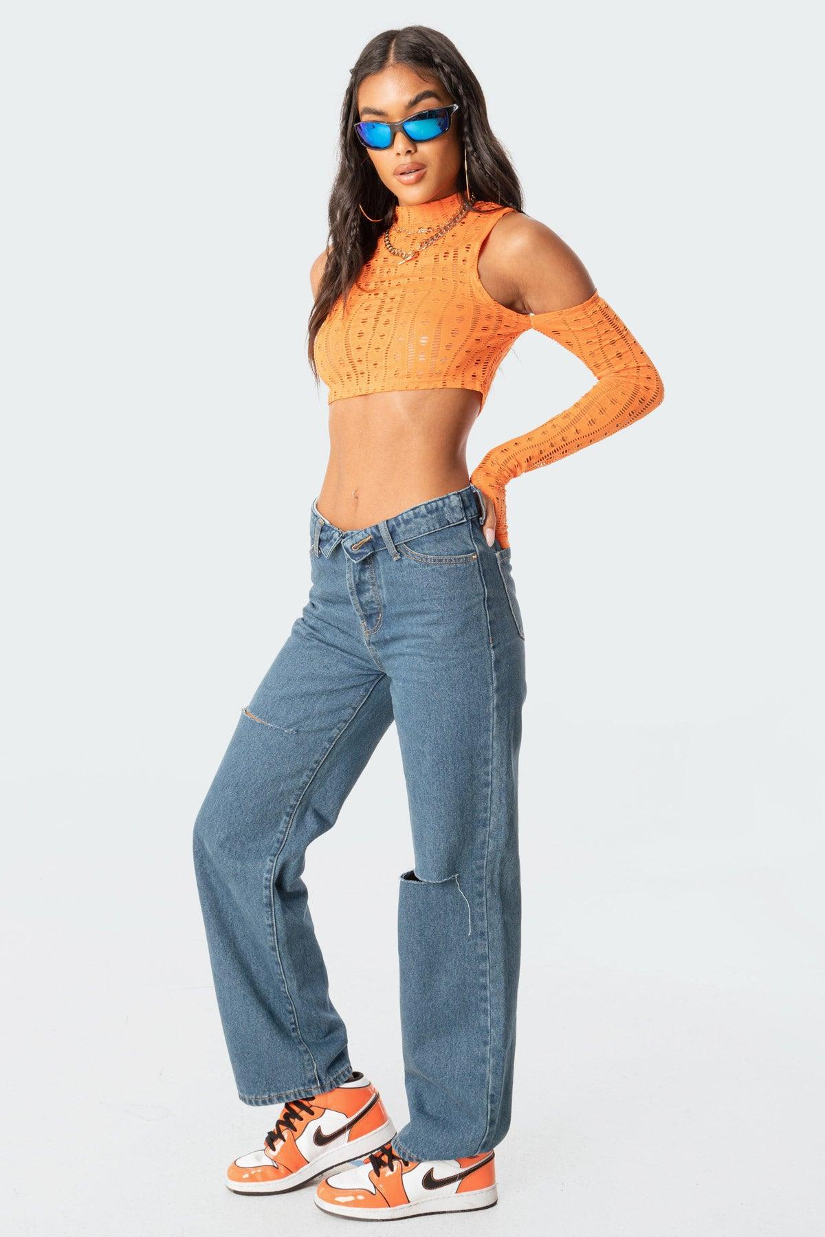 Raquel Folded Jeans Product Image