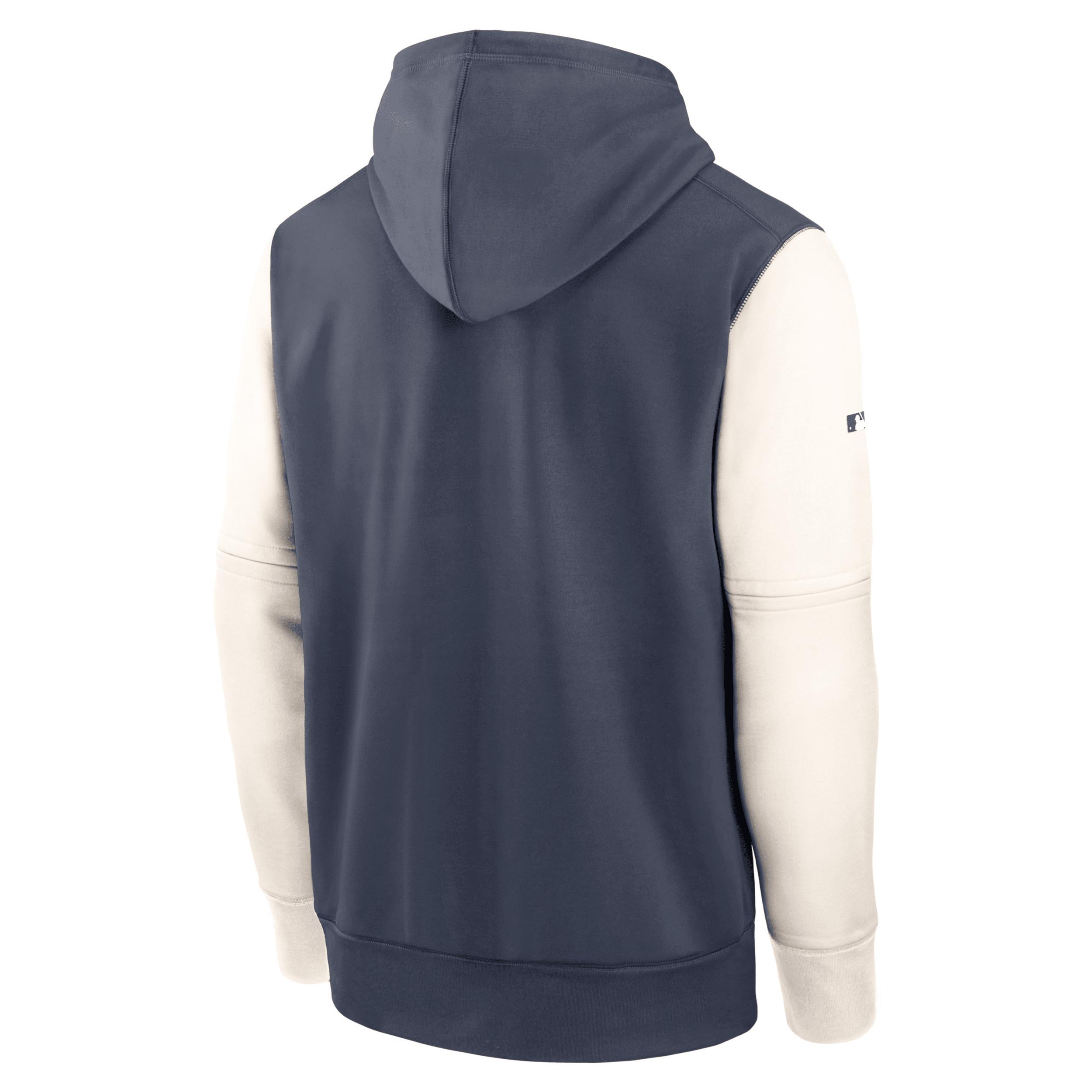 Los Angeles Dodgers City Connect Practice Men's Nike Therma MLB Pullover Hoodie Product Image