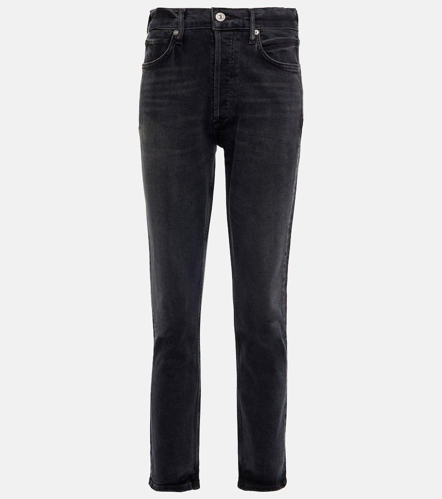 CITIZENS OF HUMANITY Charlotte High Rise Straight Jeans In Black Product Image