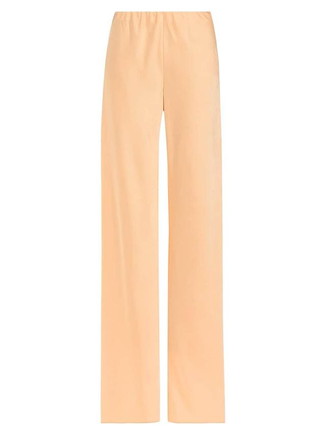 High-Waist Satin Bias Pants Product Image