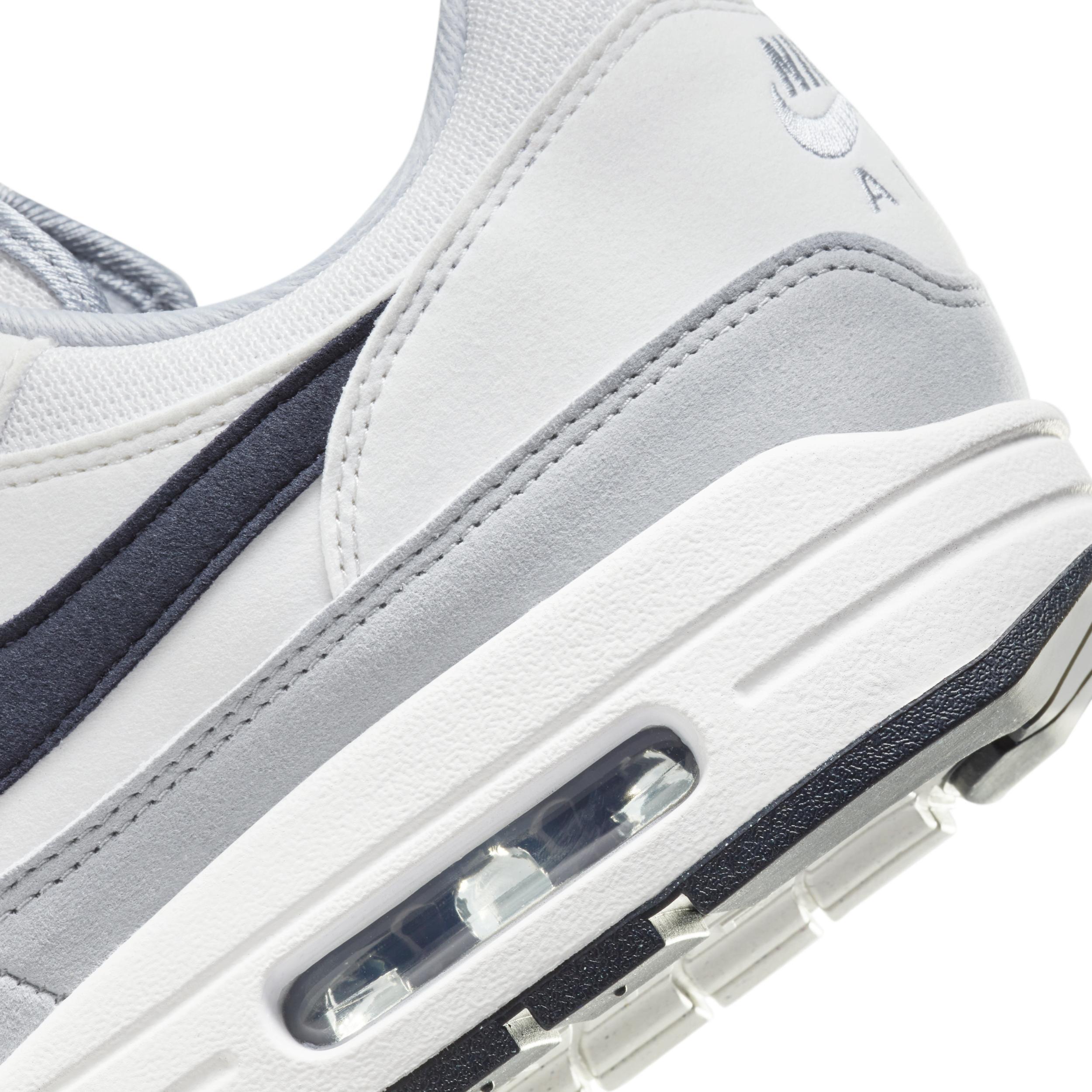 Nike Mens Nike Air Max 1 - Mens Running Shoes Platinum Tint/Dark Obsidian Product Image