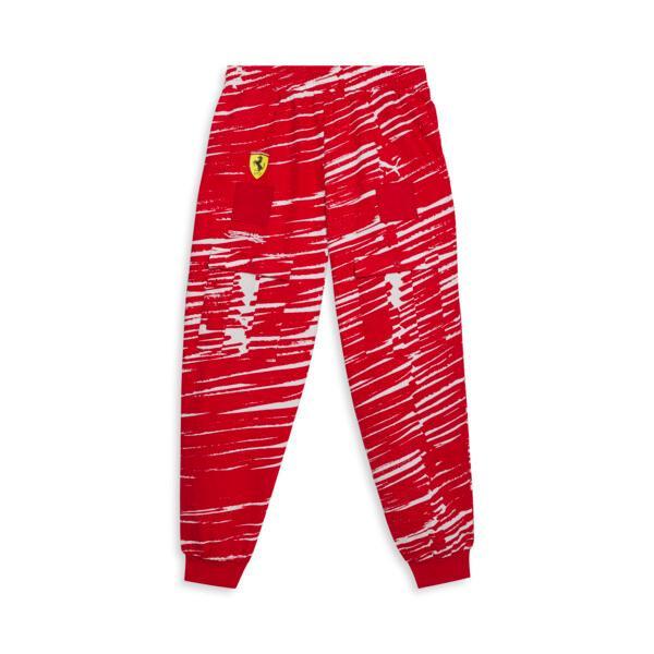 PUMA SCUDERIA FERRARI x JOSHUA VIDES Men's Race Pants in Red Product Image