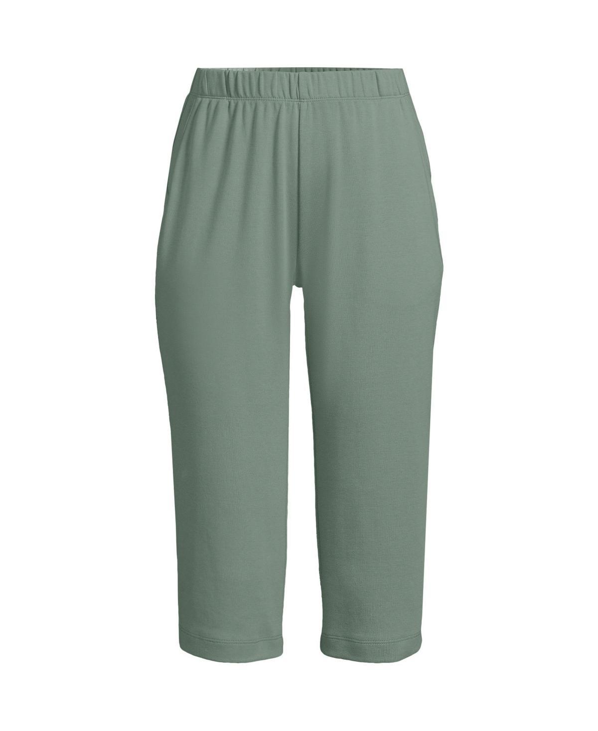 Womens Lands End Sport High Waist Pull-On Capri Pants Product Image