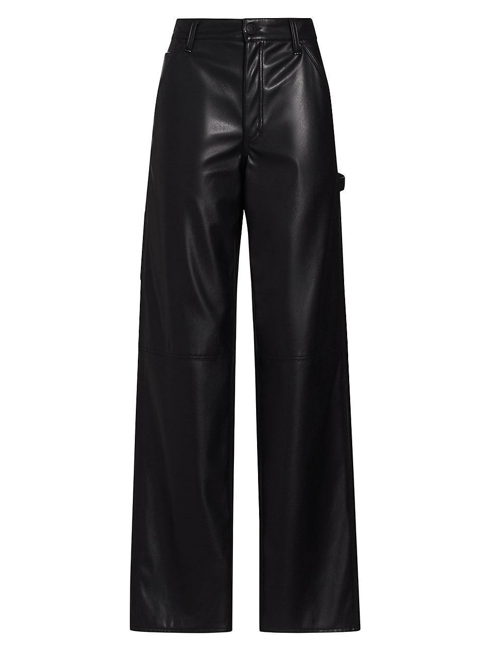 Sid Faux Leather Carpenter Pant Product Image