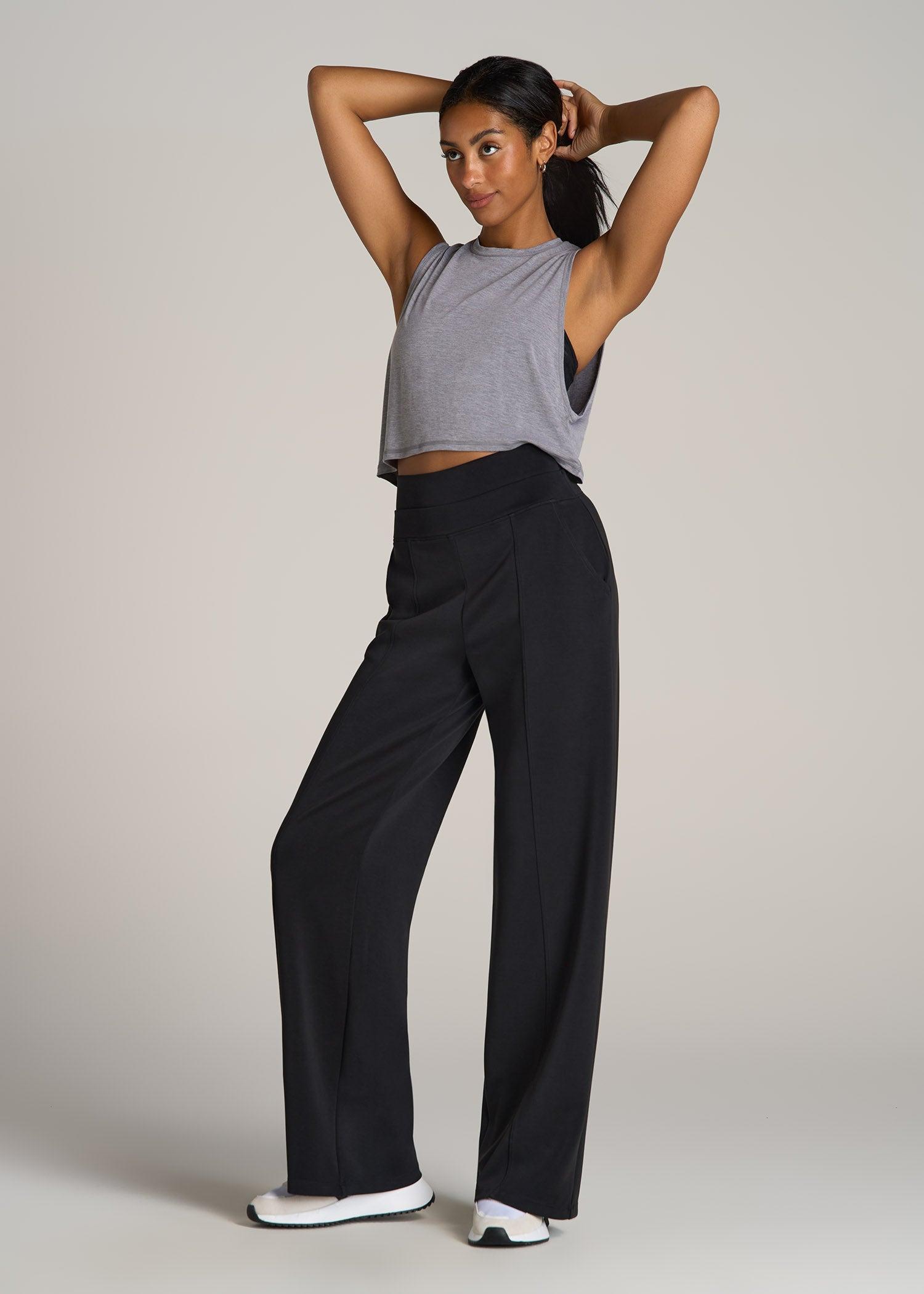 Butter Wide Leg Ultra High Rise Pant for Tall Women in Black Female Product Image