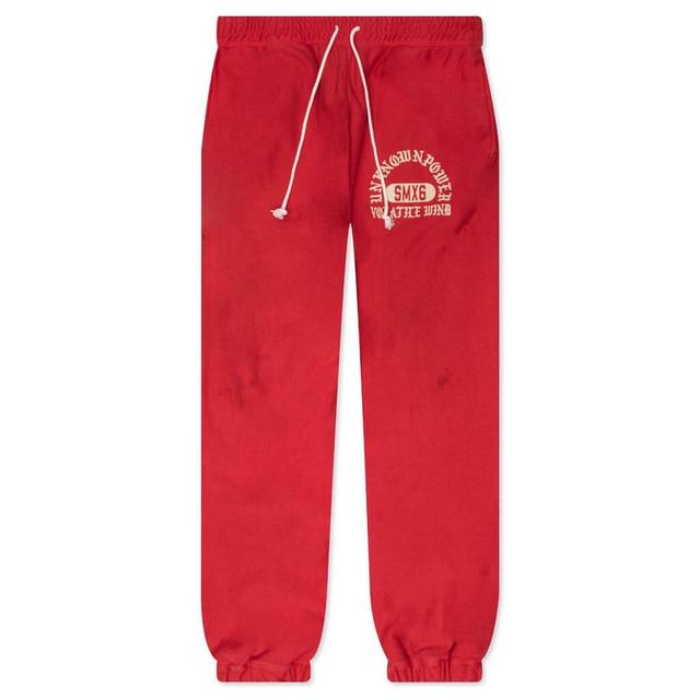 Unknown Power Sweatpants - Red Male Product Image