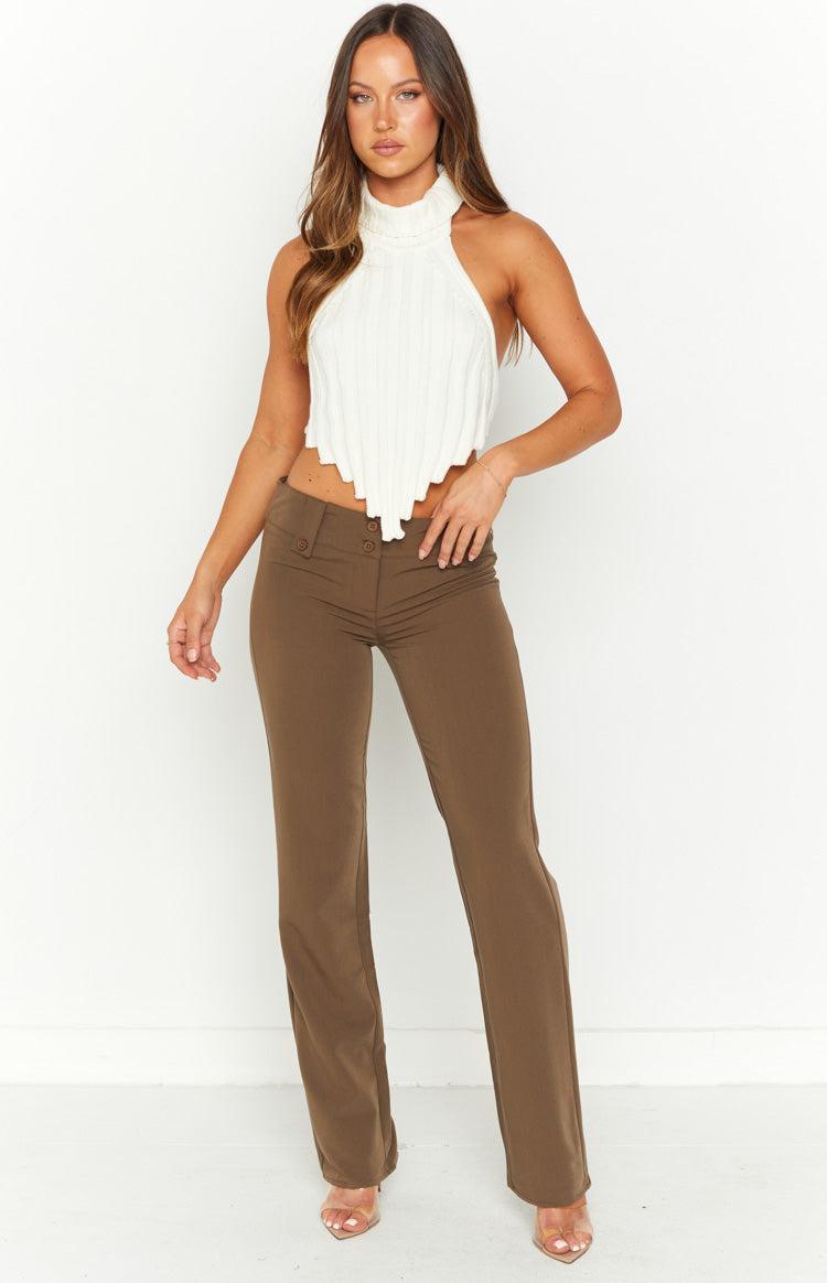 Vice Taupe Low Waist Pant Product Image