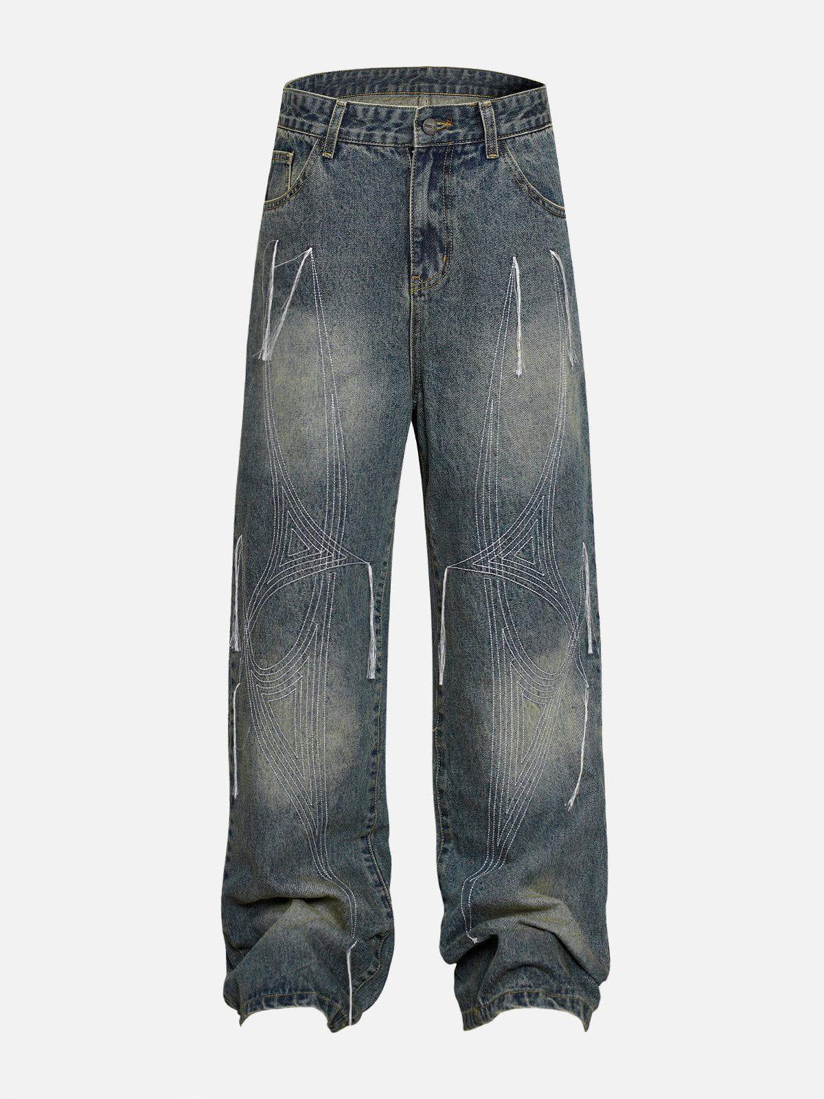 Aelfric Eden Tassel Embroidery Washed Jeans product image