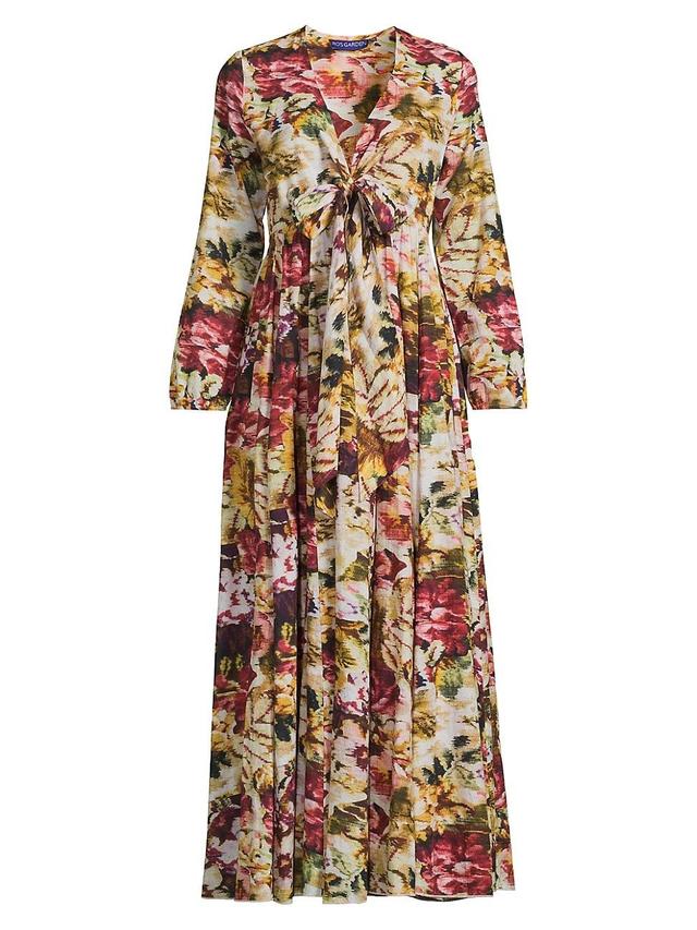 Womens Angela Floral Cotton Maxi Dress Product Image