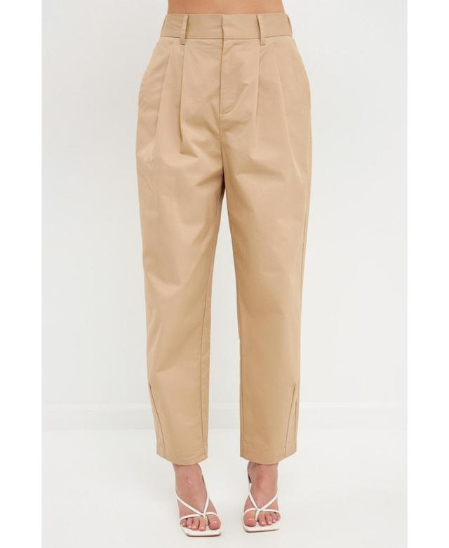 Womens High Waist Pleated Trouser Product Image